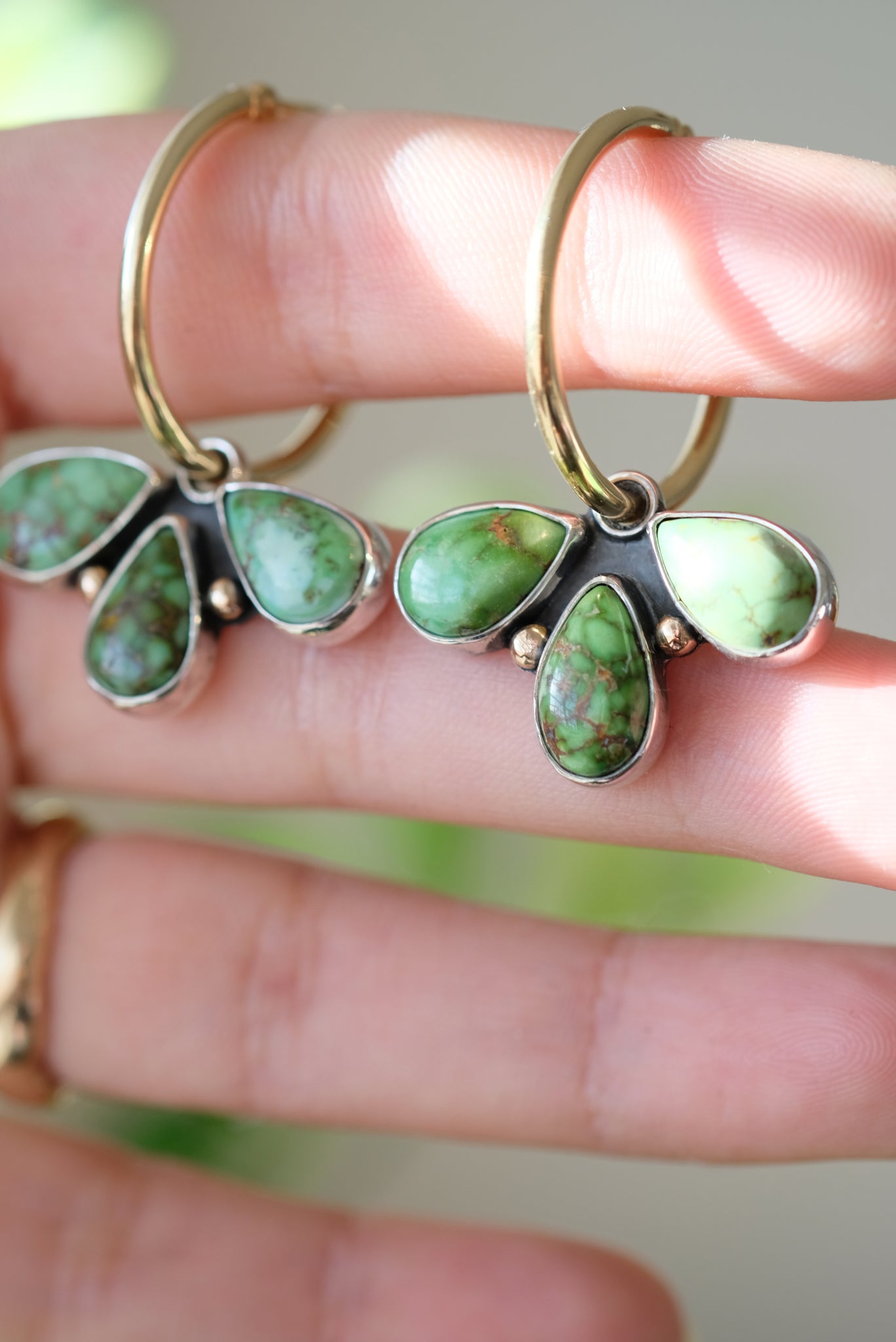 Turquoise Clover Earrings